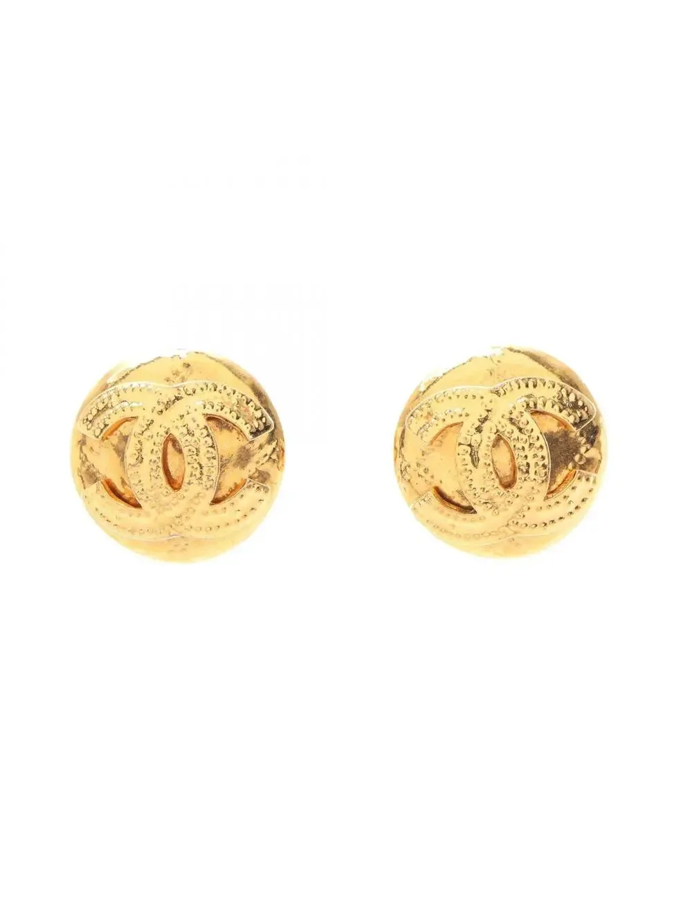 Chanel Cc Logo Clip-On Earrings Metal #327457C97B